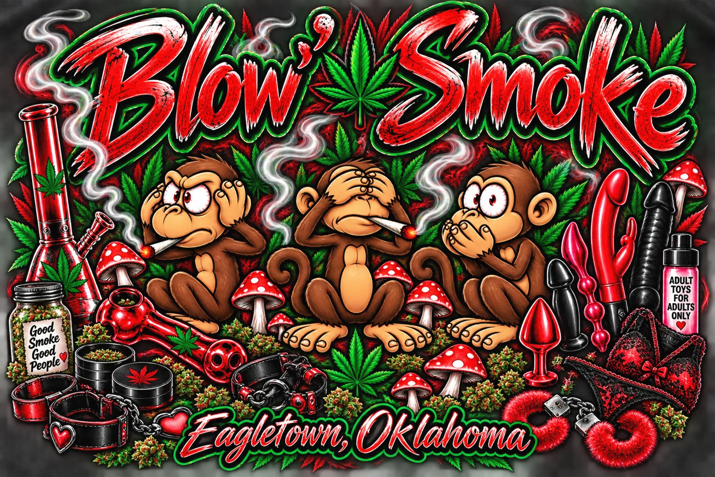 Blow’n Smoke owner-supplied brand artwork